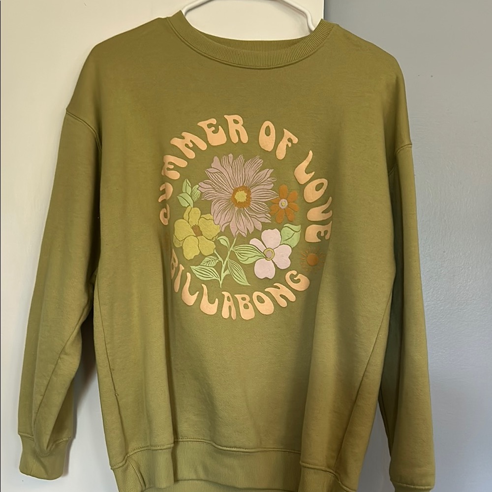Billabong Olive Green Women's Sweatshirt